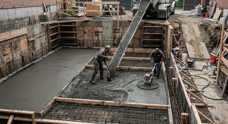 Basement Concrete Installation in Berthoud, CO