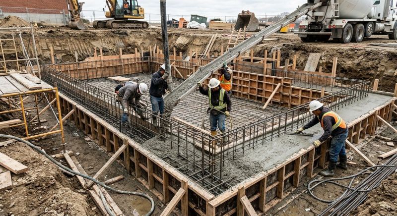 Basement Concrete Installation in Berthoud, CO