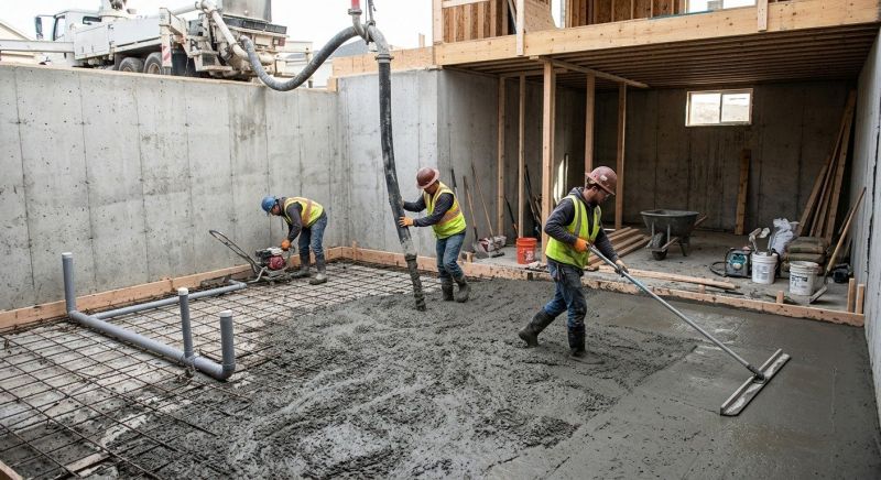 Basement Concrete Installation in Lyons, CO