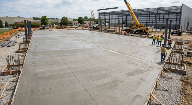 Commercial Slab Installation in Loveland, CO