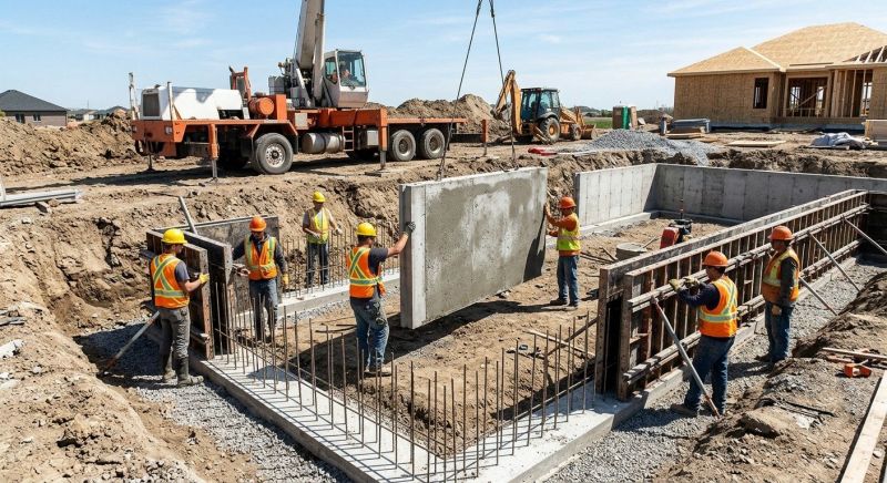 Foundation Wall Pouring in Johnstown, CO